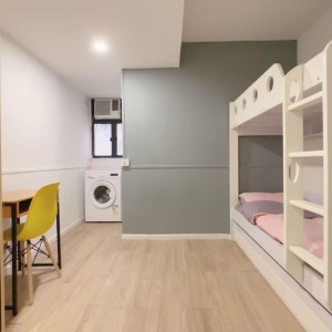 佐敦-青年公寓801-上下铺双人间独卫带洗衣机，佐敦站步行2分，理工8分钟巴士+步行即可到校，都会23分