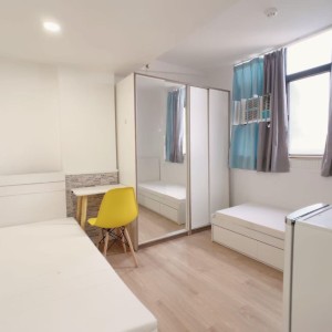 佐敦-青年公寓802-双人间独卫带洗衣机带洗衣机，佐敦站步行2分，理工8分钟巴士+步行即可到校，都会23分