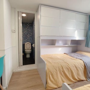 佐敦-青年公寓808-双人间独卫带洗衣机，佐敦站步行2分，理工8分钟巴士+步行即可到校，都会23分