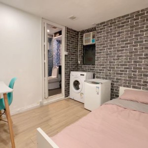 佐敦-青年公寓816-双人大床独卫带洗衣机，佐敦站步行2分，理工8分钟巴士+步行即可到校，都会23分