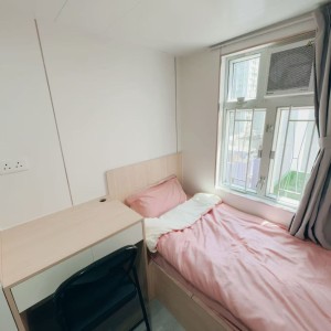 旺角-青年公寓RF区C-独卫单间有窗近地铁空间超大