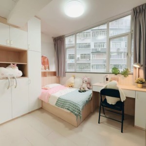 柯士甸大厦-E房studio-理工只要步行400米，只要400米！近佐敦站步行可达，都会20分钟可到。有窗带家电独卫套间空间大