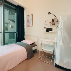 观塘将军澳日出康城晋海套三女生A-高档海景单人间，到科大巴士+港铁30分钟即达，科大学生优选