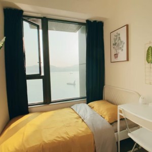 观塘将军澳日出康城晋海套三女生B-高档海景单人间，到科大巴士+港铁30分钟即达，科大学生优选