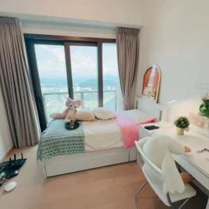 观塘将军澳日出康城LP6套二女生A-高档海景城景单人间，到科大巴士+港铁30分钟即达，科大学生优选