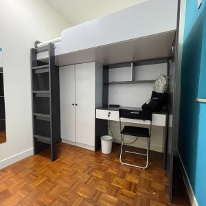 西环学士台女生六人公寓-港大巴士8分即达，离港大最近的房源之一，仅剩1间单间两间双人间！