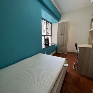 港岛中西区坚城中心女生5人住宅-地铁1站12分直达港大，步行只要1公里18分