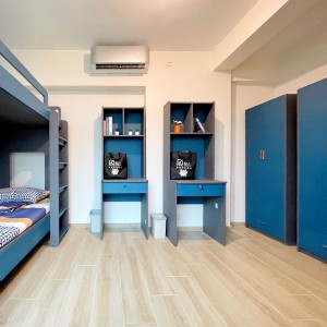 屯门叠茵庭4座7楼女生5人套房双人间上下铺HD-岭南大学对面，没有比这更近的房子了