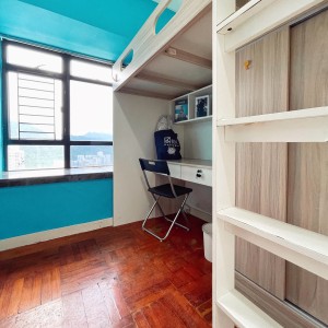 沙田区马鞍山新港城H座男生3人套房双人间HD-中文大学巴士10分，教育大学巴士32分