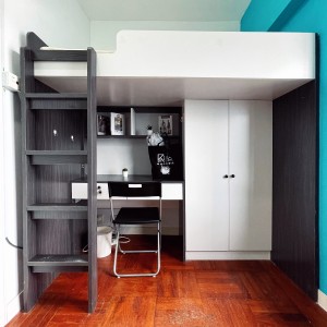 沙田区马鞍山新港城H座男生3人套房双人间HD-中文大学巴士10分，教育大学巴士32分