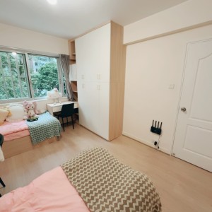 西营盘-景萃园D座2楼A房港大一站超值男生双人间配家电电梯