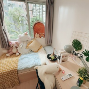 西营盘-景萃园D座7楼E房女生专属单间超大衣柜港大步行可达有电梯