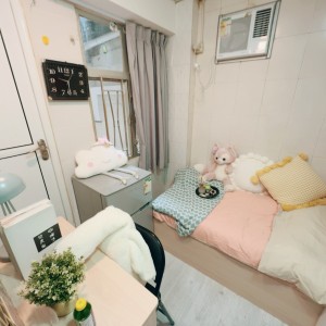 旺角-花园街108号-C房精装studio家电齐近旺角站交通便利