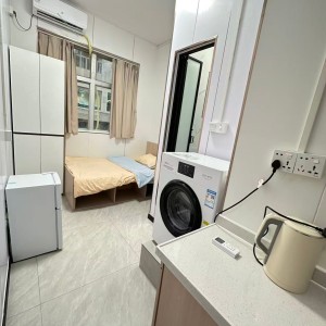 尖沙咀55号studioA房-理工步行5分都会巴士15分，近地铁站带窗精装空间超大