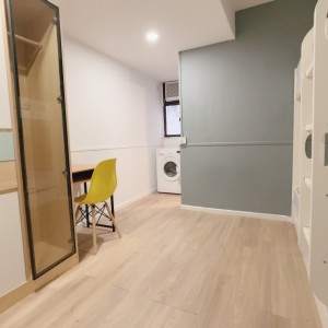 佐敦-青年公寓801-上下铺双人间独卫带洗衣机，佐敦站步行2分，理工8分钟巴士+步行即可到校，都会23分