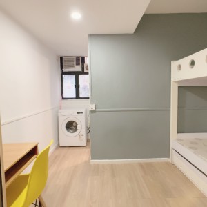 佐敦-青年公寓801-上下铺双人间独卫带洗衣机，佐敦站步行2分，理工8分钟巴士+步行即可到校，都会23分