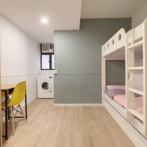 佐敦-青年公寓801-上下铺双人间独卫带洗衣机，佐敦站步行2分，理工8分钟巴士+步行即可到校，都会23分