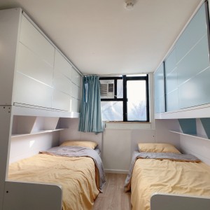 佐敦-青年公寓808-双人间独卫带洗衣机，佐敦站步行2分，理工8分钟巴士+步行即可到校，都会23分