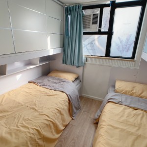 佐敦-青年公寓808-双人间独卫带洗衣机，佐敦站步行2分，理工8分钟巴士+步行即可到校，都会23分