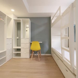 佐敦-青年公寓809-上下铺双人间独卫带洗衣机，佐敦站步行2分，理工8分钟巴士+步行即可到校，都会23分