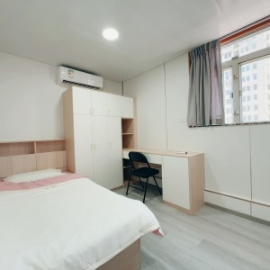 旺角-青年公寓RF区A1-独卫单间有窗近地铁空间超大