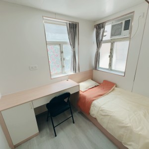 旺角-青年公寓RF区B2B-独卫单间有窗近地铁空间超大