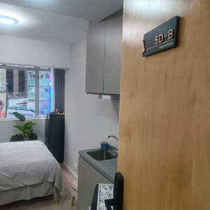 湾仔鵝頸波斯富大厦5D-B-近铜锣湾地铁站，港大20分钟通勤独卫大窗单间地段繁华