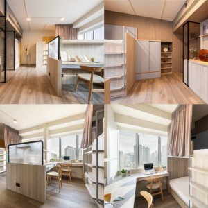 九龙城豪华学生公寓四人间Q1-城大通勤24分，浸会通勤26分，港理工27分，都会31分，酒店式装修豪华卫浴干湿分离，工作就读都合适