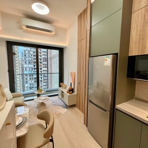 西营盘轻奢住宅服务式公寓一室一厅套房-地铁步行2分可达，港大绝配步行6分地铁1站