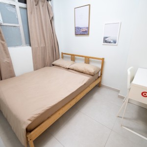 太子站附近必发大厦公寓B室-三室一厅近地铁带电梯男生优选