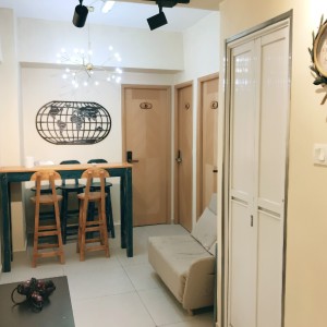 太子站附近必发大厦公寓C室-三室一厅近地铁带电梯超值单间男生优选