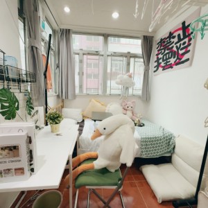 泰怡大厦6楼公寓套间A室-四室一厅近太子旺角东，理工巴士直达女生优选