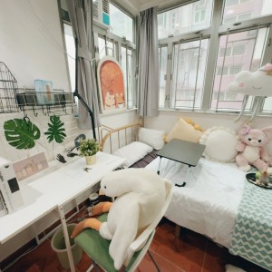 泰怡大厦6楼公寓套间A室-四室一厅近太子旺角东，理工巴士直达女生优选