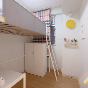 泰怡大厦4楼公寓套间C房-四室一厅近太子旺角东理工巴士直达女生优选
