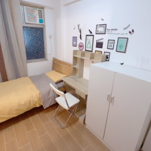 泰怡大厦4楼公寓套间D房-四室一厅近太子旺角东理工巴士直达女生优选