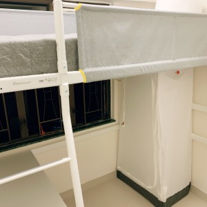 旺角繁华区荣高大厦三室一厅套间C室-大客厅厨卫隐私性好，楼下步行4分有巴士站购物中心男生优选