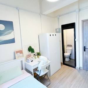 观塘东九龙鸿图道服务式公寓A房-城市大学浸会大学地铁13分钟直达，科技大学可选