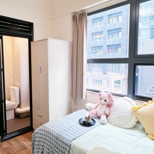 观塘东九龙鸿图道服务式公寓D房-城市大学浸会大学地铁13分钟直达，科技大学可选