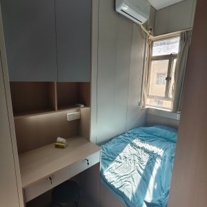 尖沙咀65号学生公寓两房套间有独卫508AB-理工步行五分，尖沙咀地铁站步行6分，都会大学巴士通勤15分