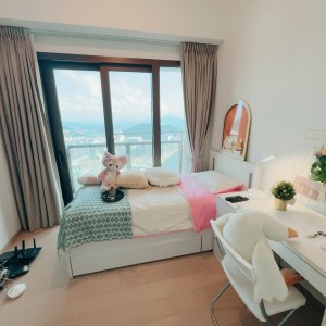 观塘将军澳日出康城LP6套二女生A-高档海景城景单人间，到科大巴士+港铁30分钟即达，科大学生优选