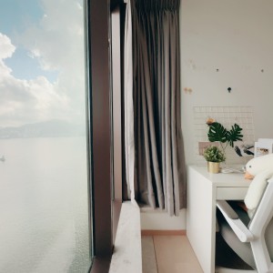 观塘将军澳日出康城LP6套三男生D-高档海景单人间，到科大巴士+港铁30分钟即达，科大学生优选