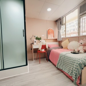 旺角青年公寓AB区A5-独卫单间有窗专业学生公寓，理工16分到都会15分，旺角站270米，生活便捷