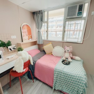 旺角青年公寓AB区A5-独卫单间有窗专业学生公寓，理工16分到都会15分，旺角站270米，生活便捷