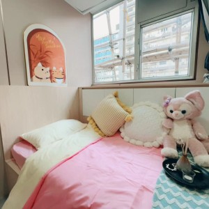 旺角青年公寓AB区B7-独卫超值单间有窗专业学生公寓，理工16分都会15分，旺角站270米，旺角中心地段