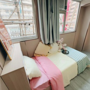 旺角青年公寓AB区B6-独卫超值单间有窗专业学生公寓，理工16分都会15分，旺角站270米，旺角中心地段