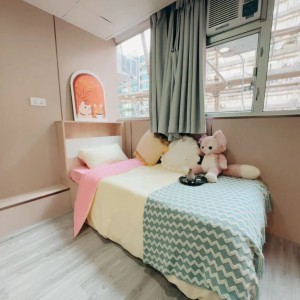 旺角青年公寓AB区B6-独卫超值单间有窗专业学生公寓，理工16分都会15分，旺角站270米，旺角中心地段