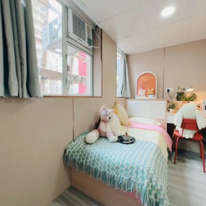 旺角青年公寓AB区B5-独卫超值单间有窗专业学生公寓，理工16分都会15分，旺角站270米，旺角中心地段