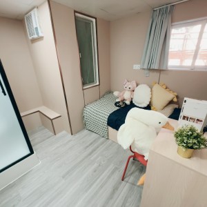 旺角青年公寓AB区B1-独卫超值单间有窗专业学生公寓，理工16分都会15分，旺角站270米，旺角中心地段