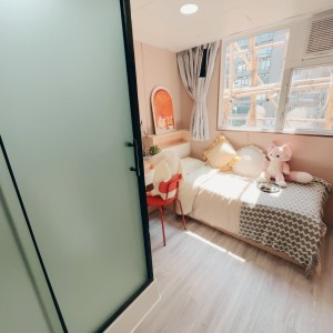 旺角青年公寓CD区C5-独卫超值单间有窗专业学生公寓，理工16分都会15分，旺角站270米，电梯洋楼