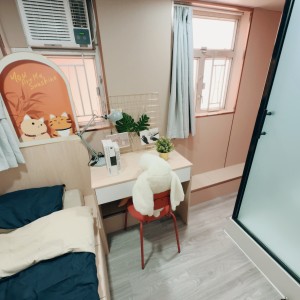 旺角青年公寓CD区C2-独卫超值单间有窗专业学生公寓，理工16分都会15分，旺角站270米，电梯洋楼